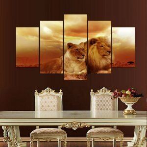 HD-Printed-Modular-Abstract-Pictures-Frame-Canvas-5-Panel-Animal-Lions-Sunset-Landscape-Home-Decor-Wall.jpg